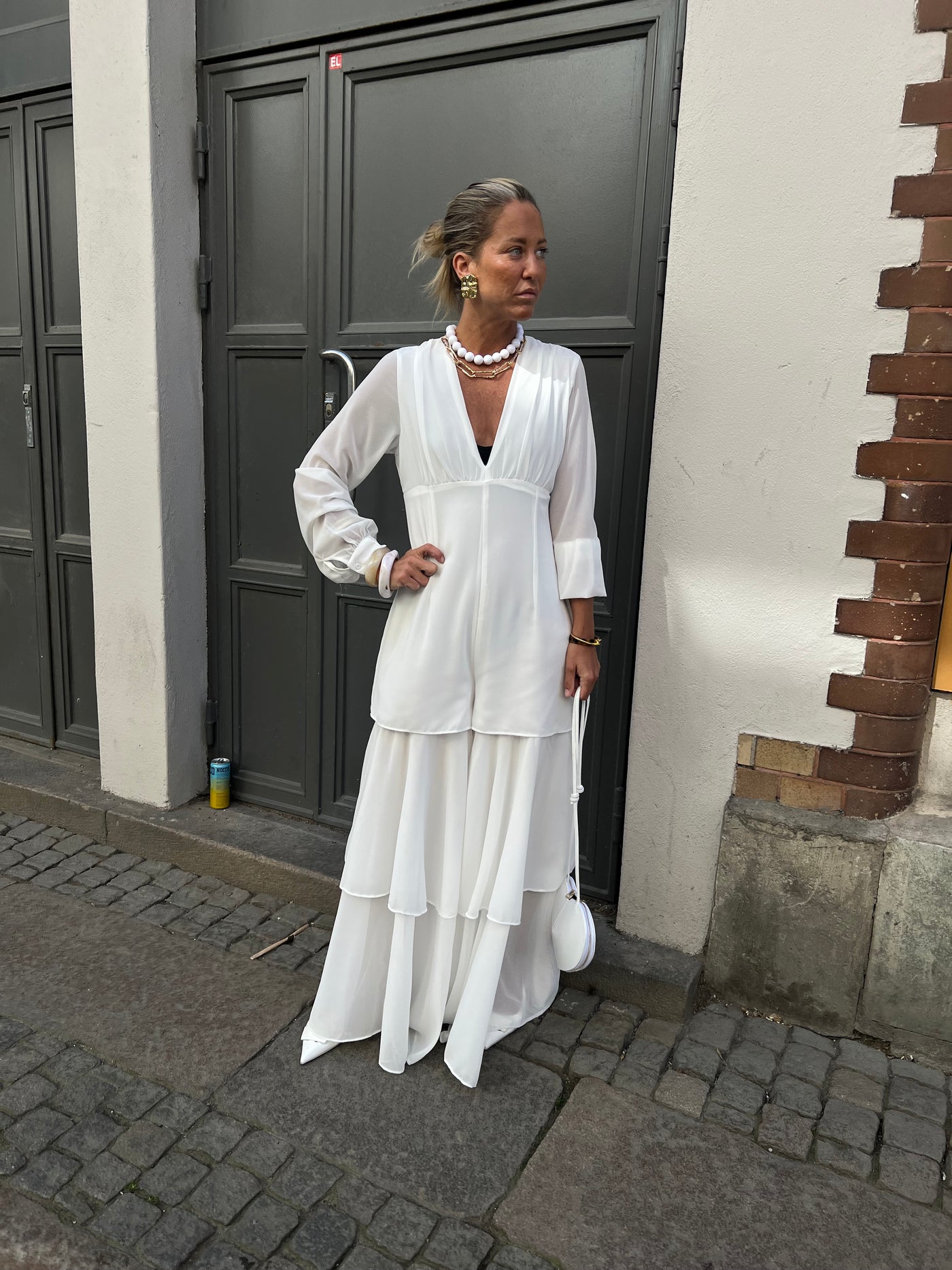 Anna jumpsuit vit