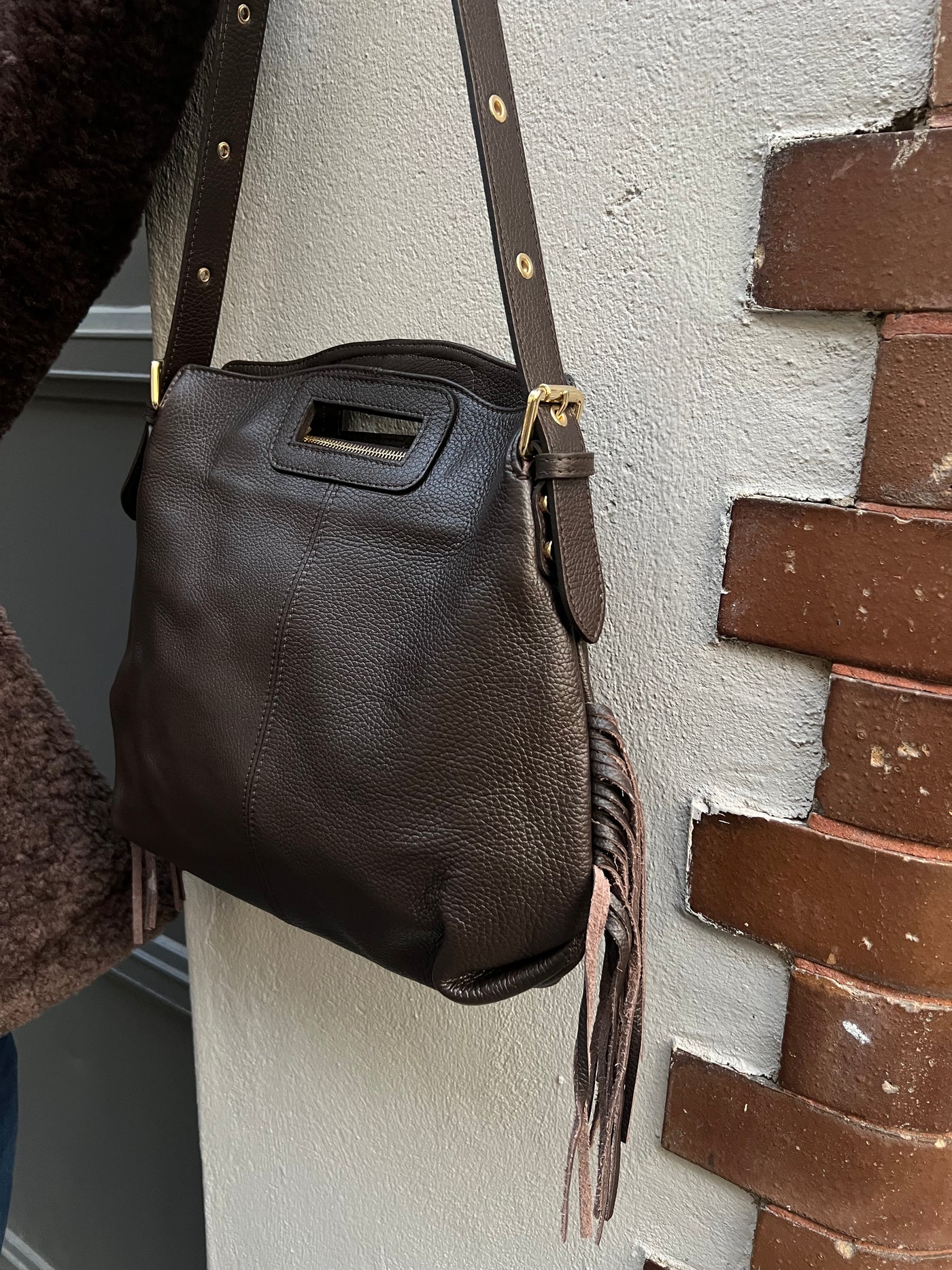 Zia Fringe bag brown