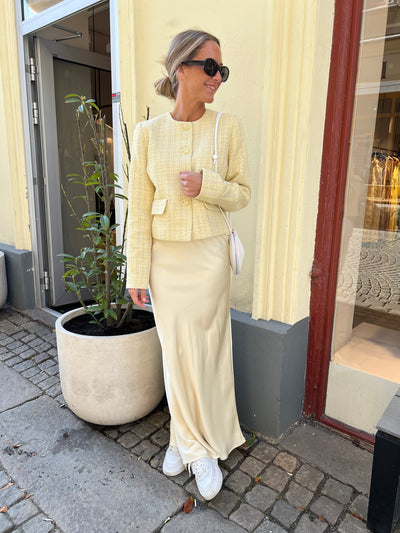 Yara cc bocle jacket pastel yellow