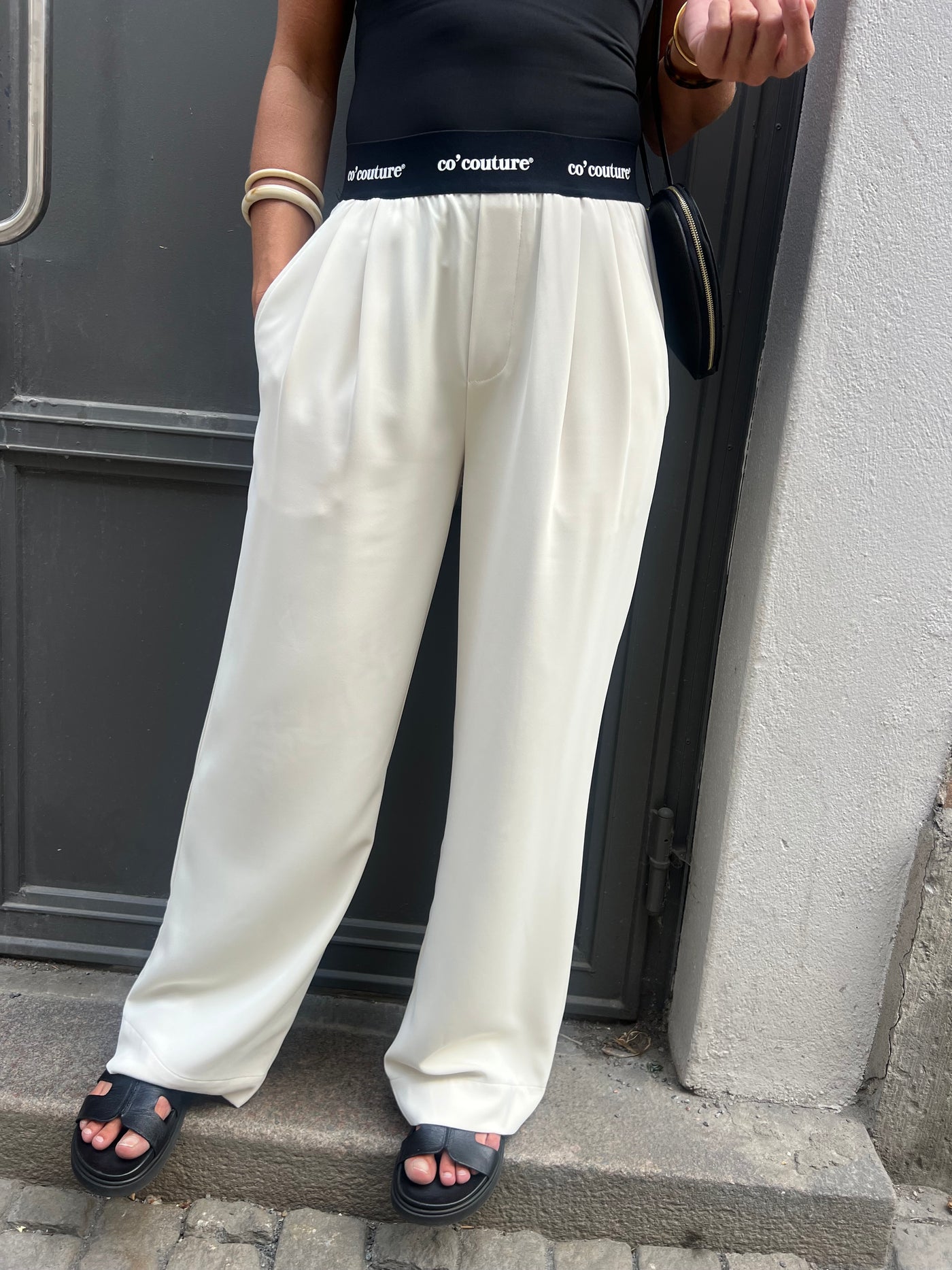 Amina CC logo pant offwhite