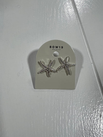 STARFISH STUDS SILVER