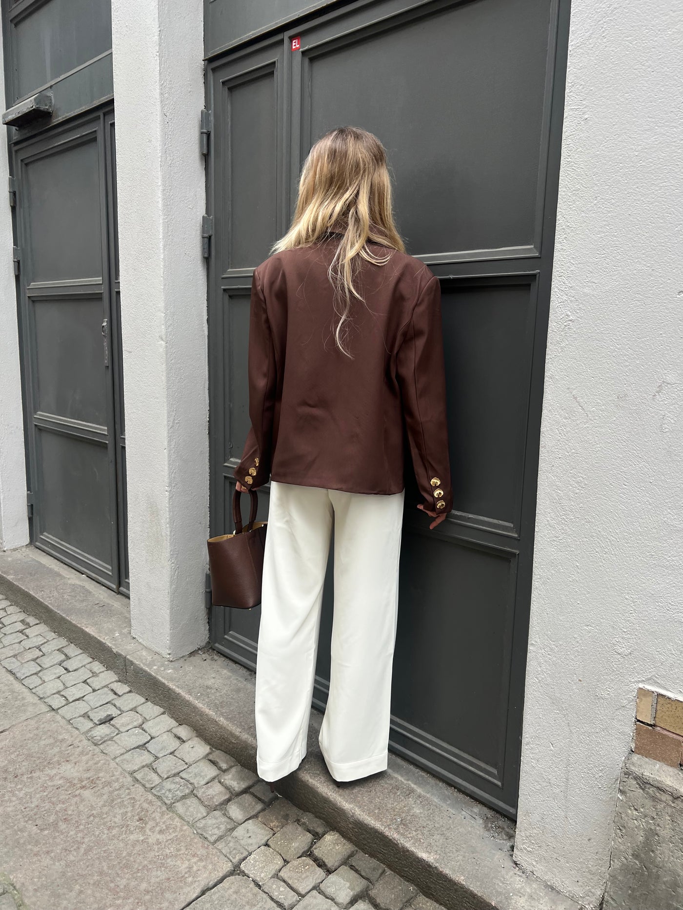 MANILLA BLAZER /GOLD BOTTOM