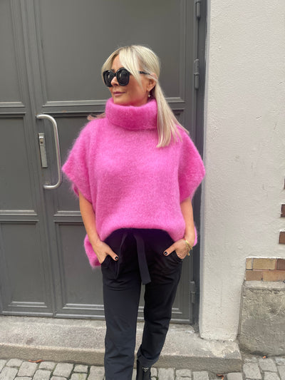 Roro Mohair Pink polo - 22131