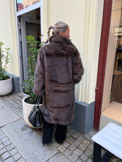 Stephanie Faux Fur Long Jacket