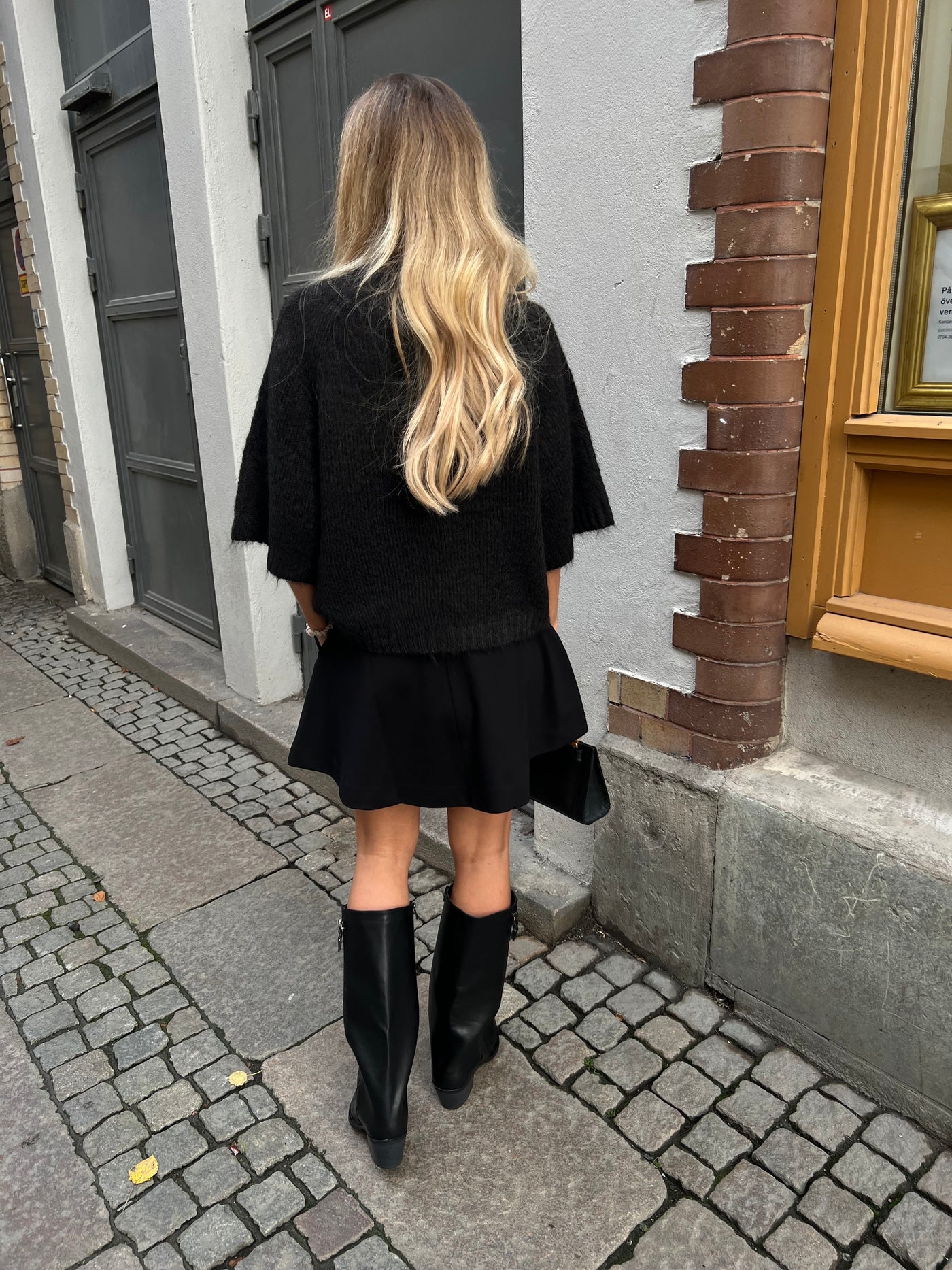 Benuta fluffy knit dark brown