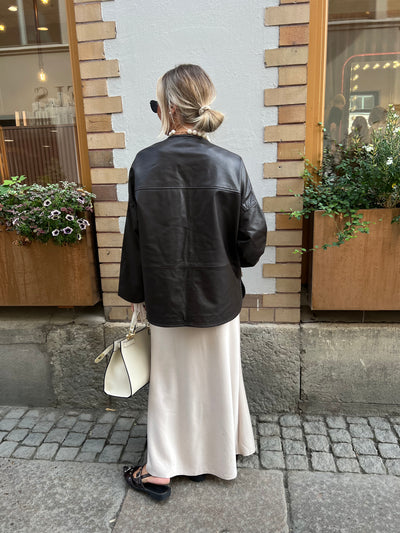 IVY-Kylie Leather Cardigan