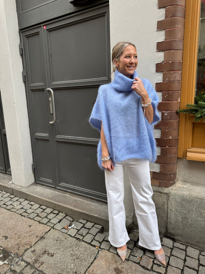 Roro Mohair ljus Blå polo - 22131