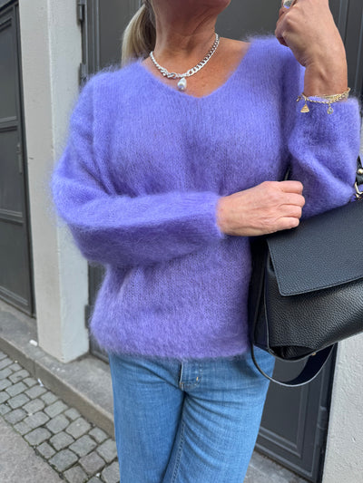 Roro mohair Lila V-ring - 23505