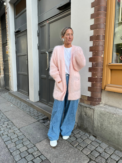 Roro mohair kofta Light Pink - 22067