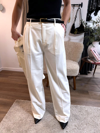 Henley trousers offwhite