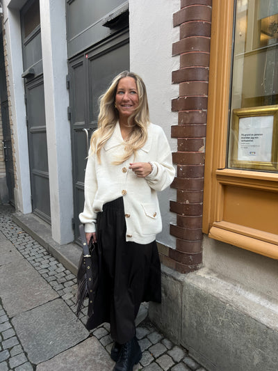 Rosé cardigan offwhite