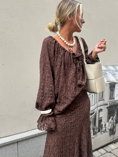 Romaric lace Blouse Brown