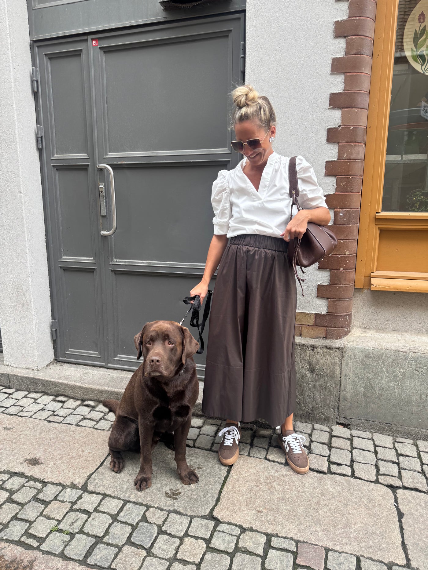 Roella poplin blouse Vit