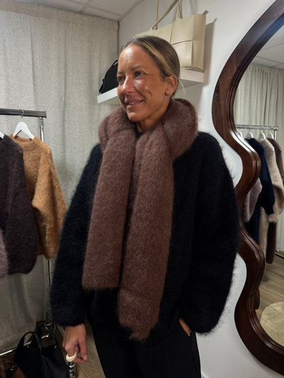 Halsduk Roro Mohair Brun