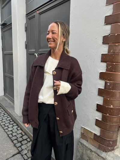 Rosé cardigan Brown