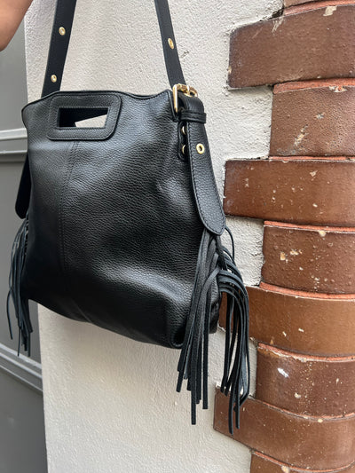 Zia Fringe bag black