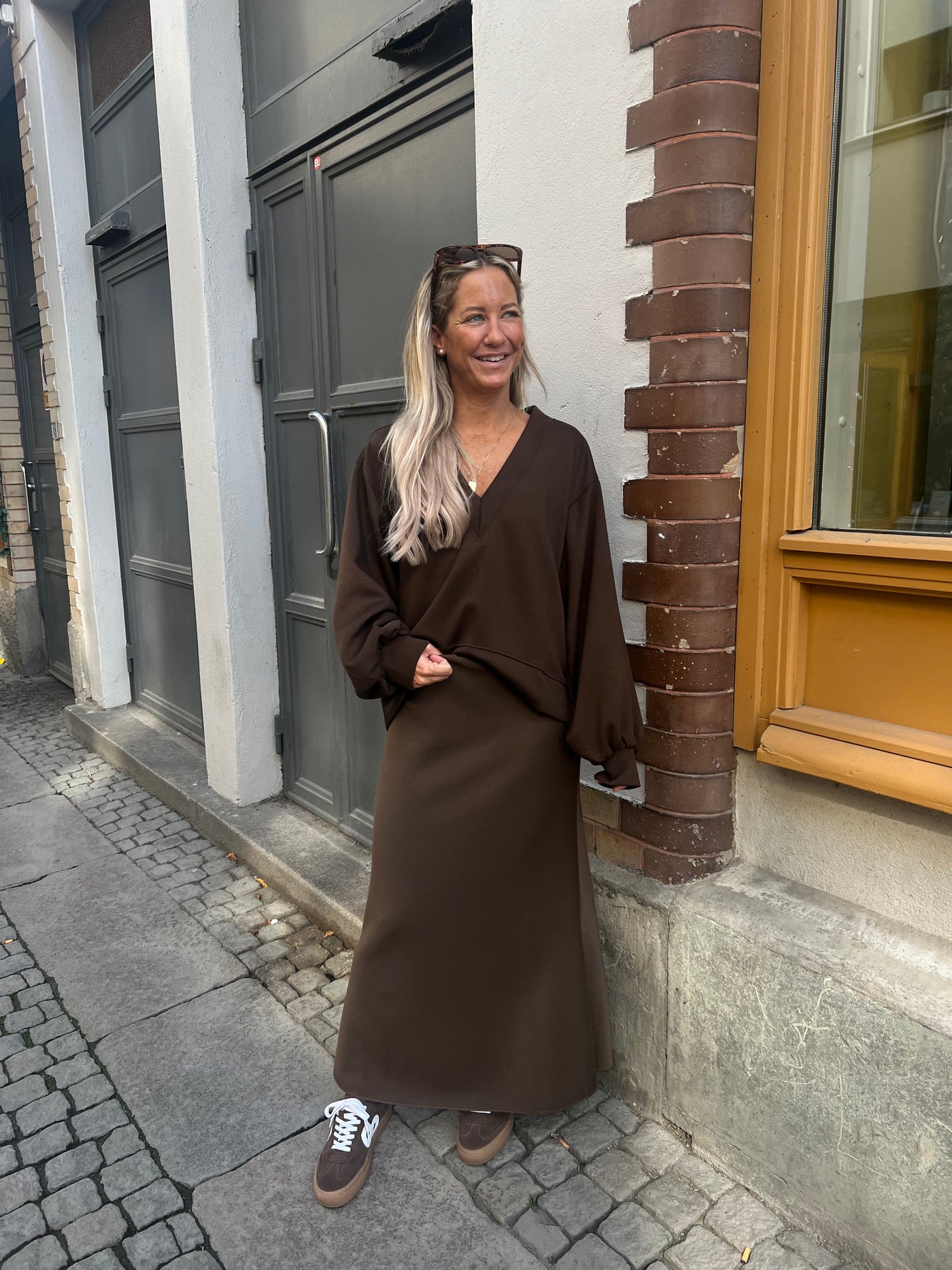 Karolina jersey skirt Brown