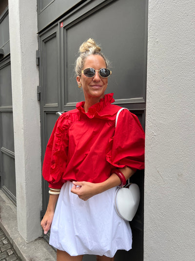 ANGELIAGO BLOUSE -RED