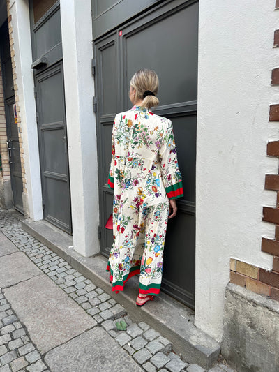 NAOMY DRESS GRÖN/RÖD