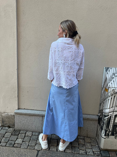 Yara poplin skirt sky blue