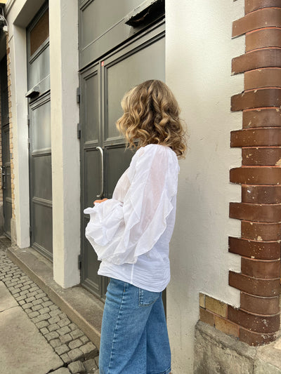 Angel boho blouse white