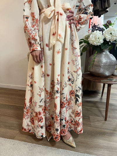 Hailey Dress Cream/aprikos
