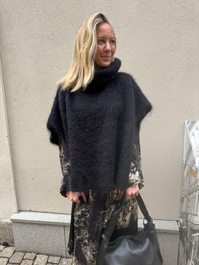 Roro Mohair polo Svart - 22131