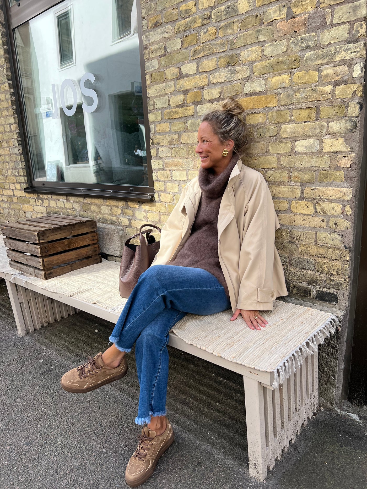 Drole trench beige