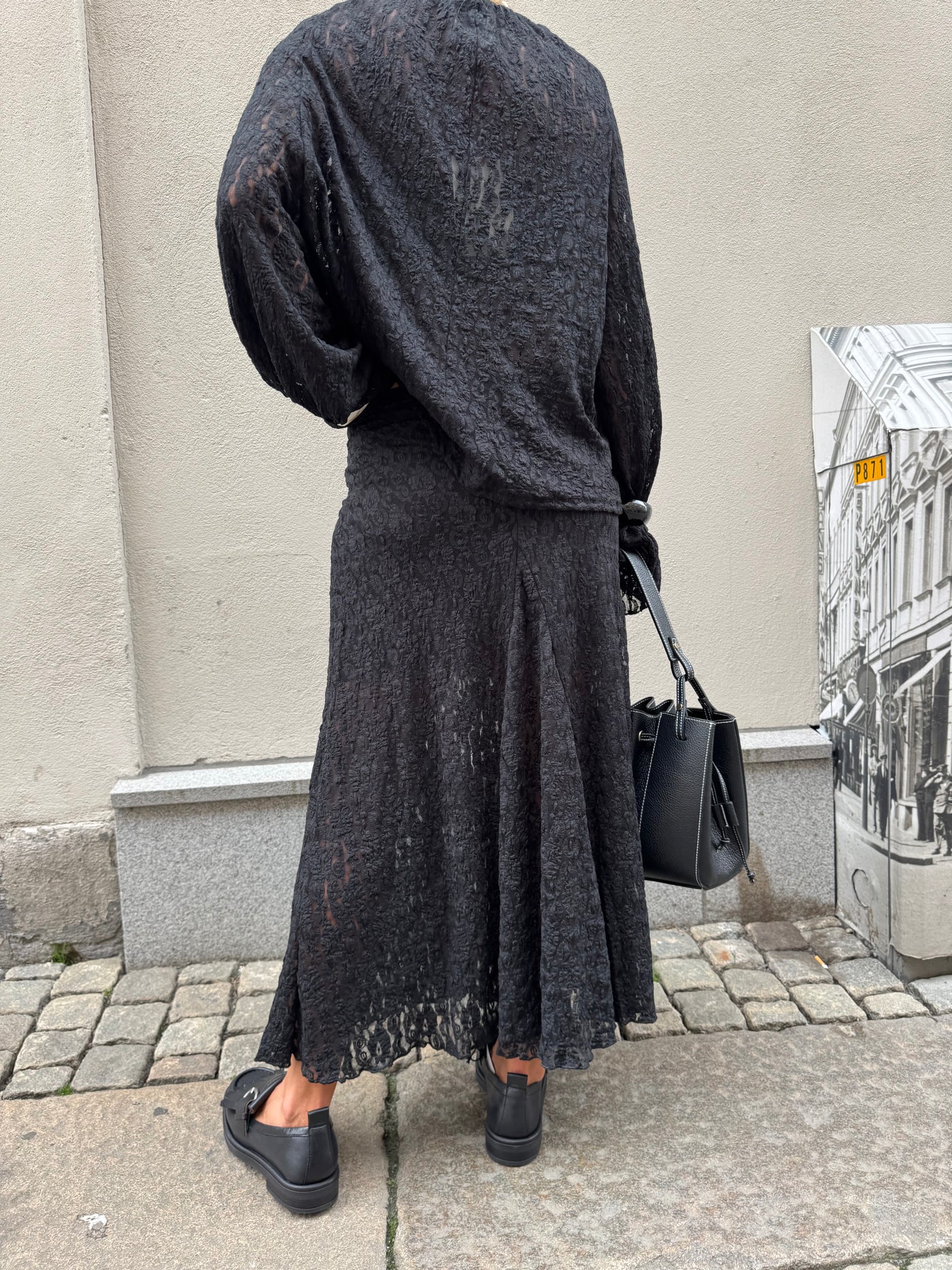 Romaric lace Blouse Black