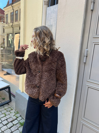 Nala kort pälsjacka brun - 5158