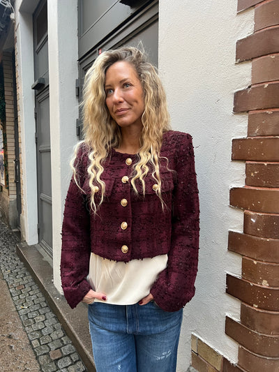 Sarah jacket vinröd