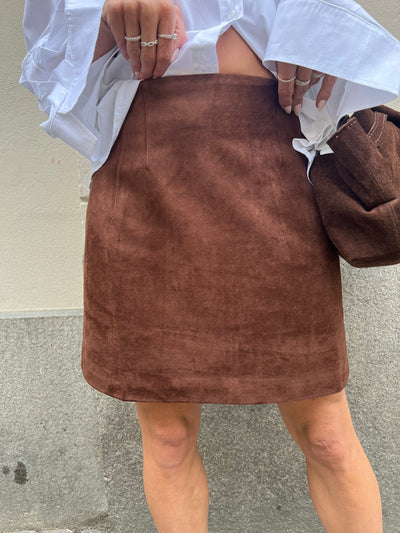 Hemie Imitated Suede Skirt