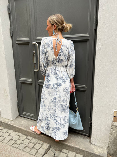 Petite fleur dress blue