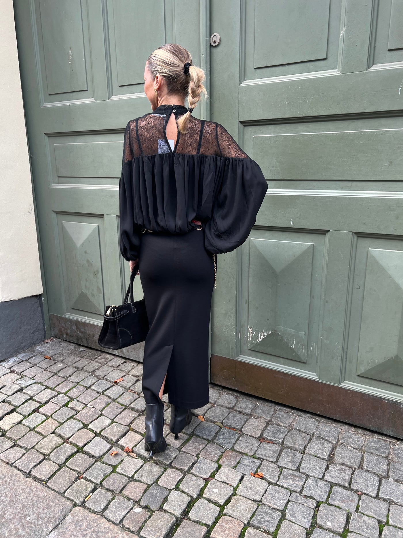 Co’Couture Mingo Mix Lace Blouse – Black