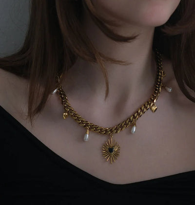 VEJA VALENTINA NECKLACE SILVER & GULD