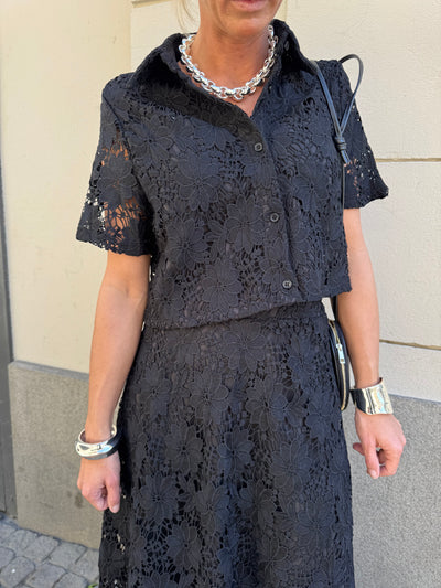 Lace Blouse Mimmi Svart
