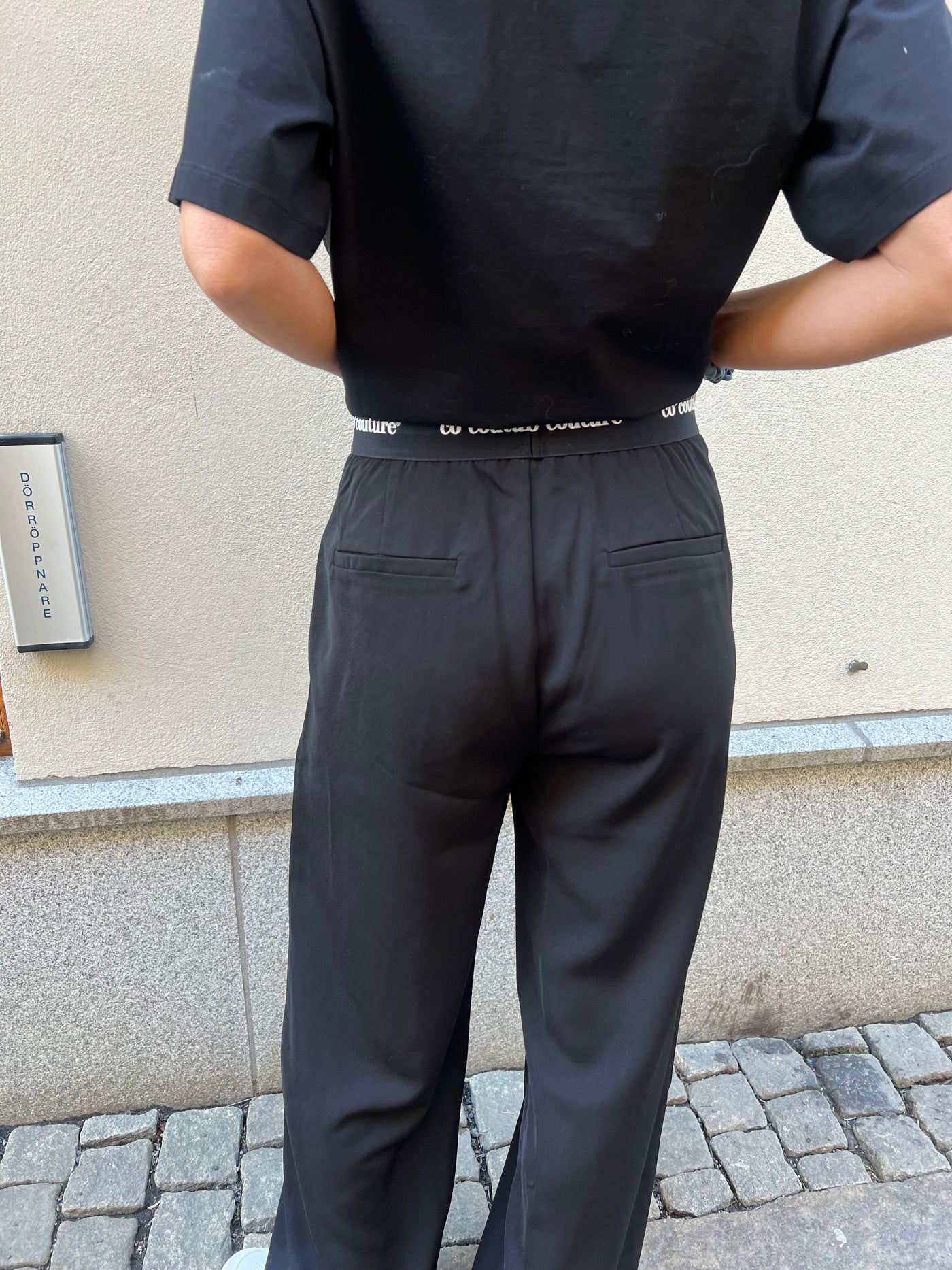 Amina CC logo pant black