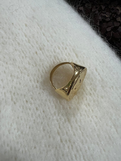 Ring stor peng Silver / guld