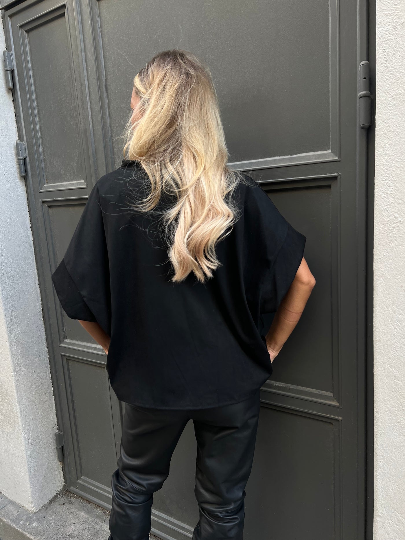 FANNY mocka, t-shirt svart