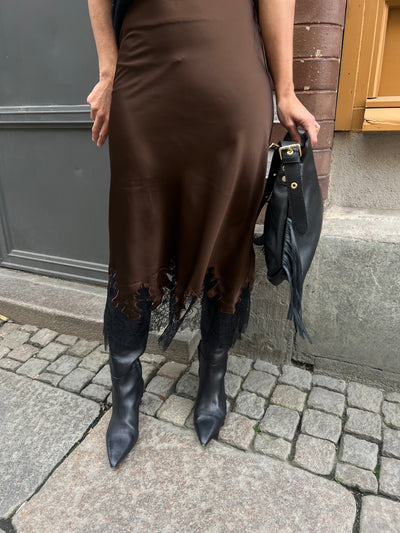 MALICKA SKIRT BROWN LACE