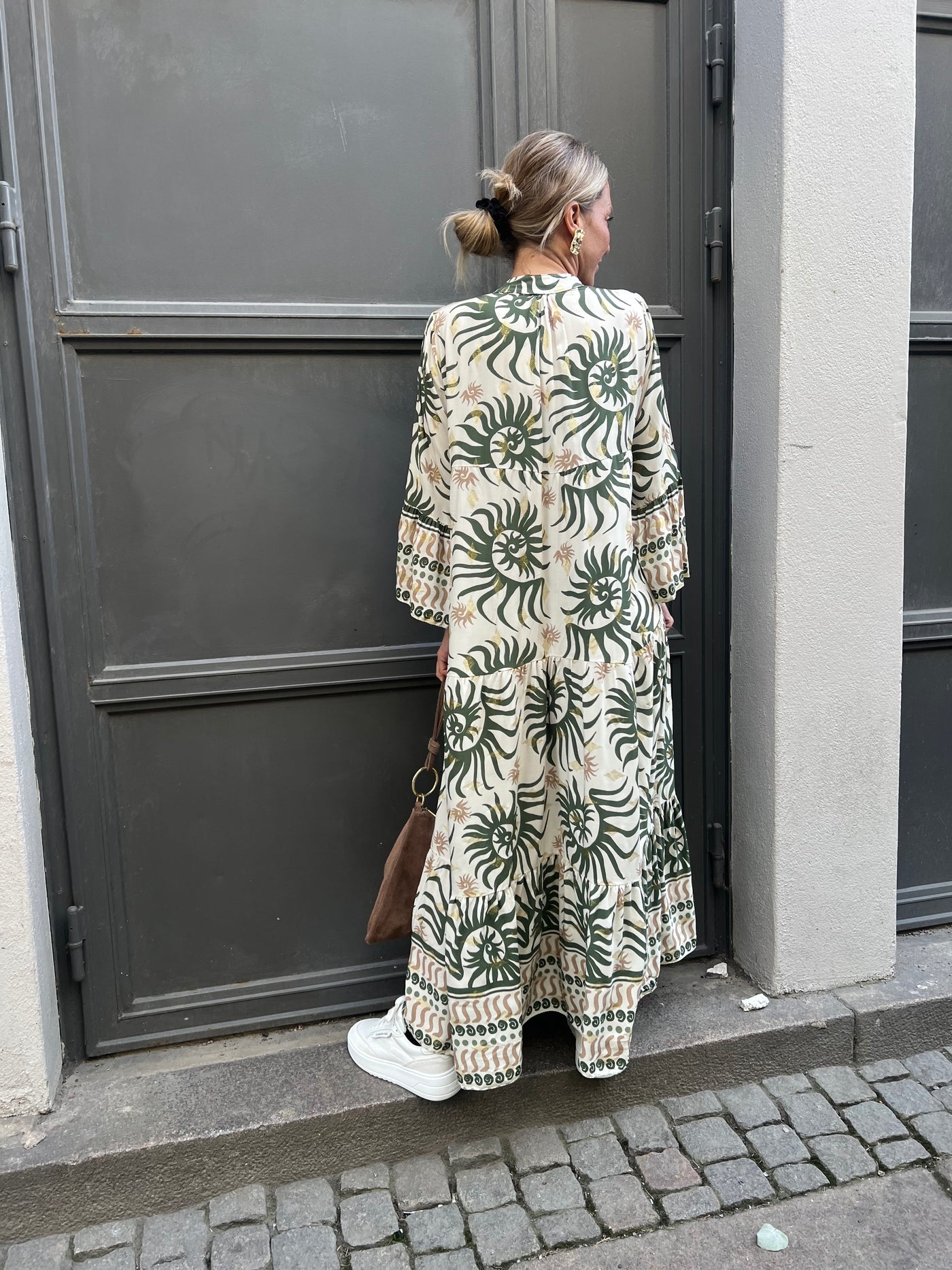 Fanny green med guldglitter