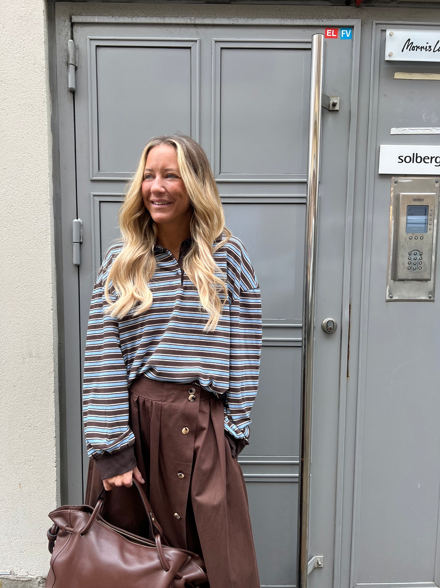 Stripe  pike brown/blue