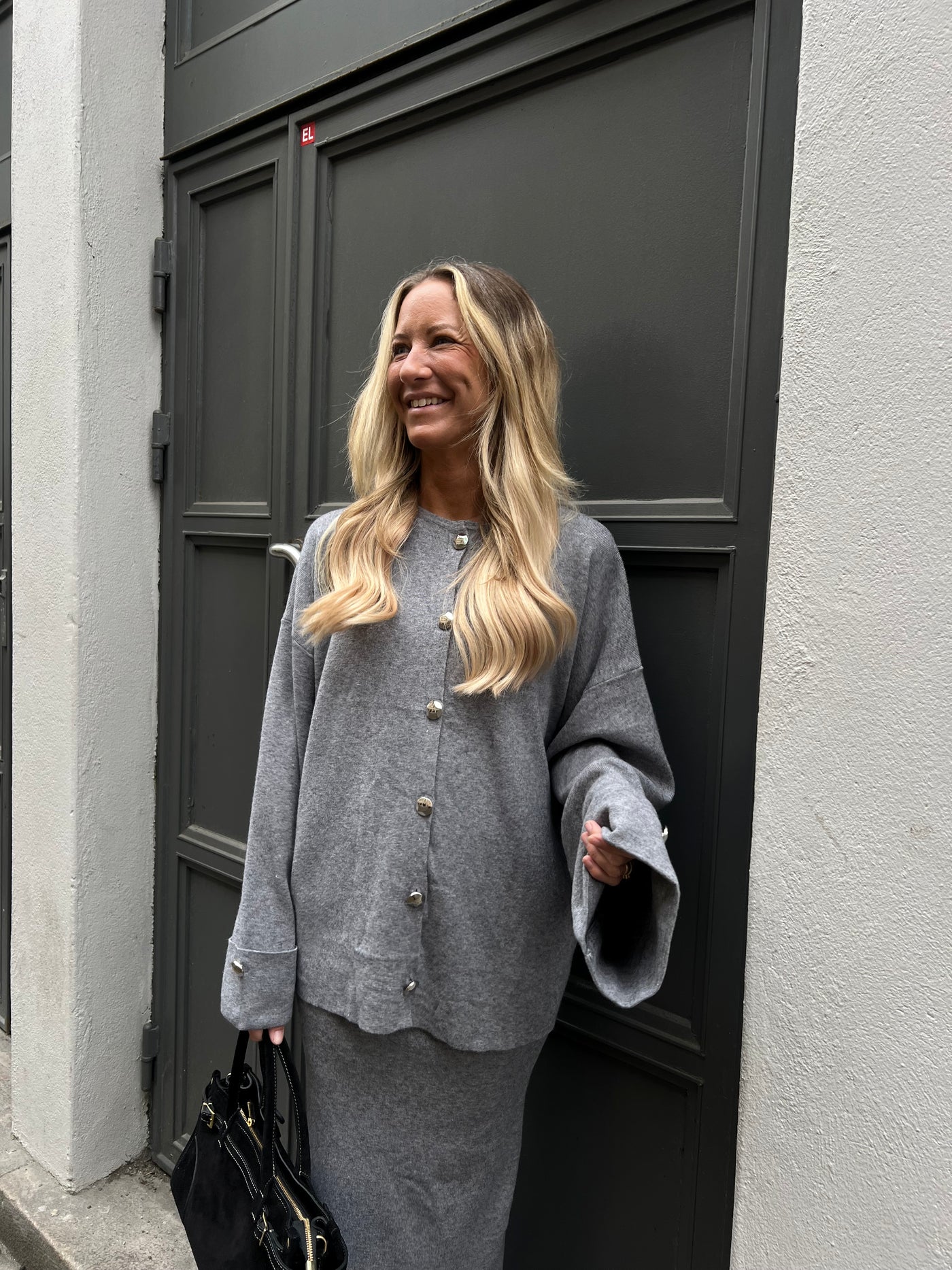 Cecilia  kofta 5060 grå