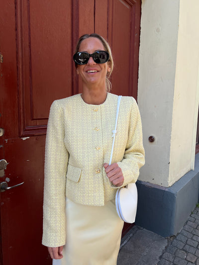 Yara cc bocle jacket pastel yellow