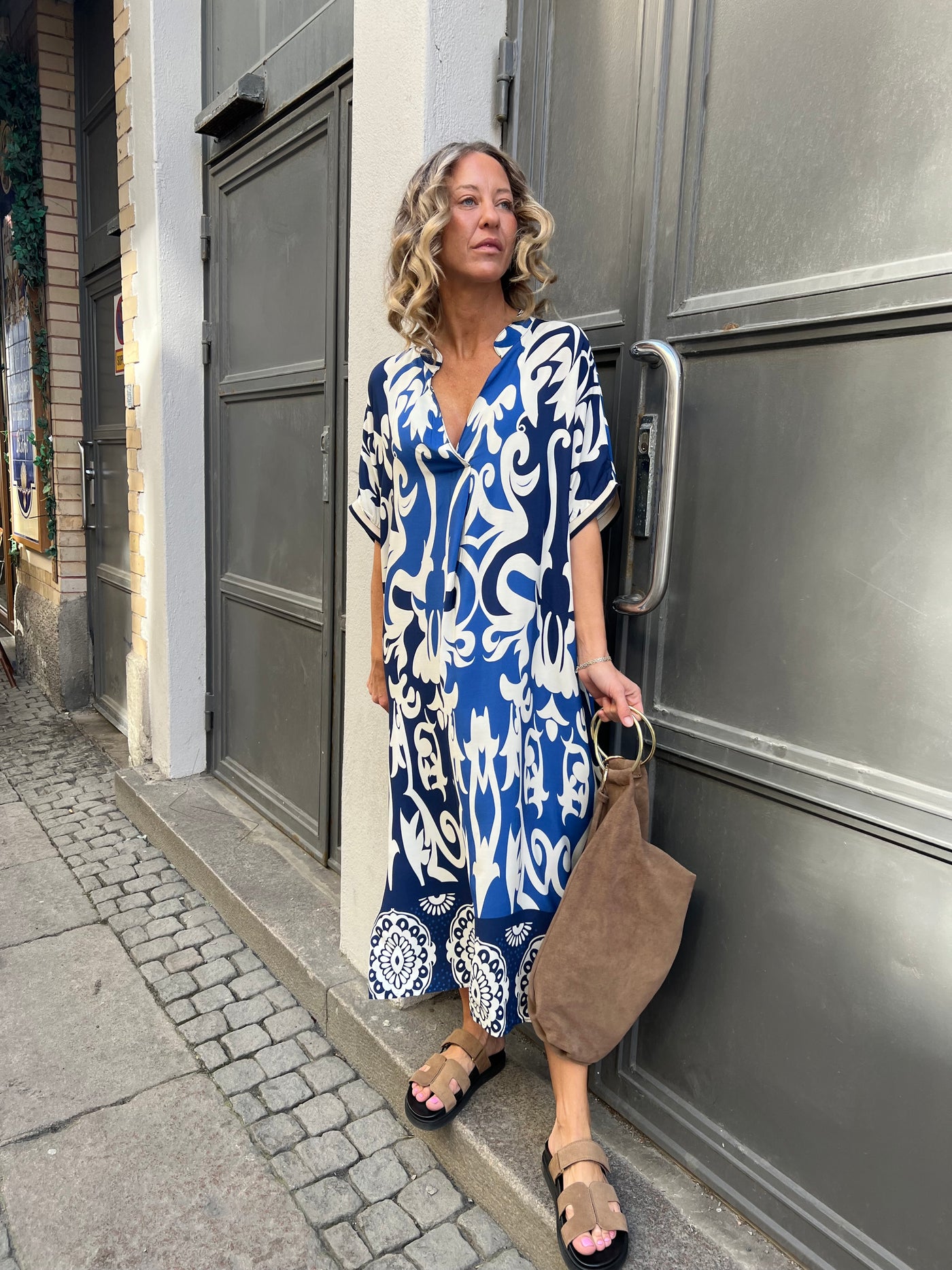Kaftan dress sporty  blue