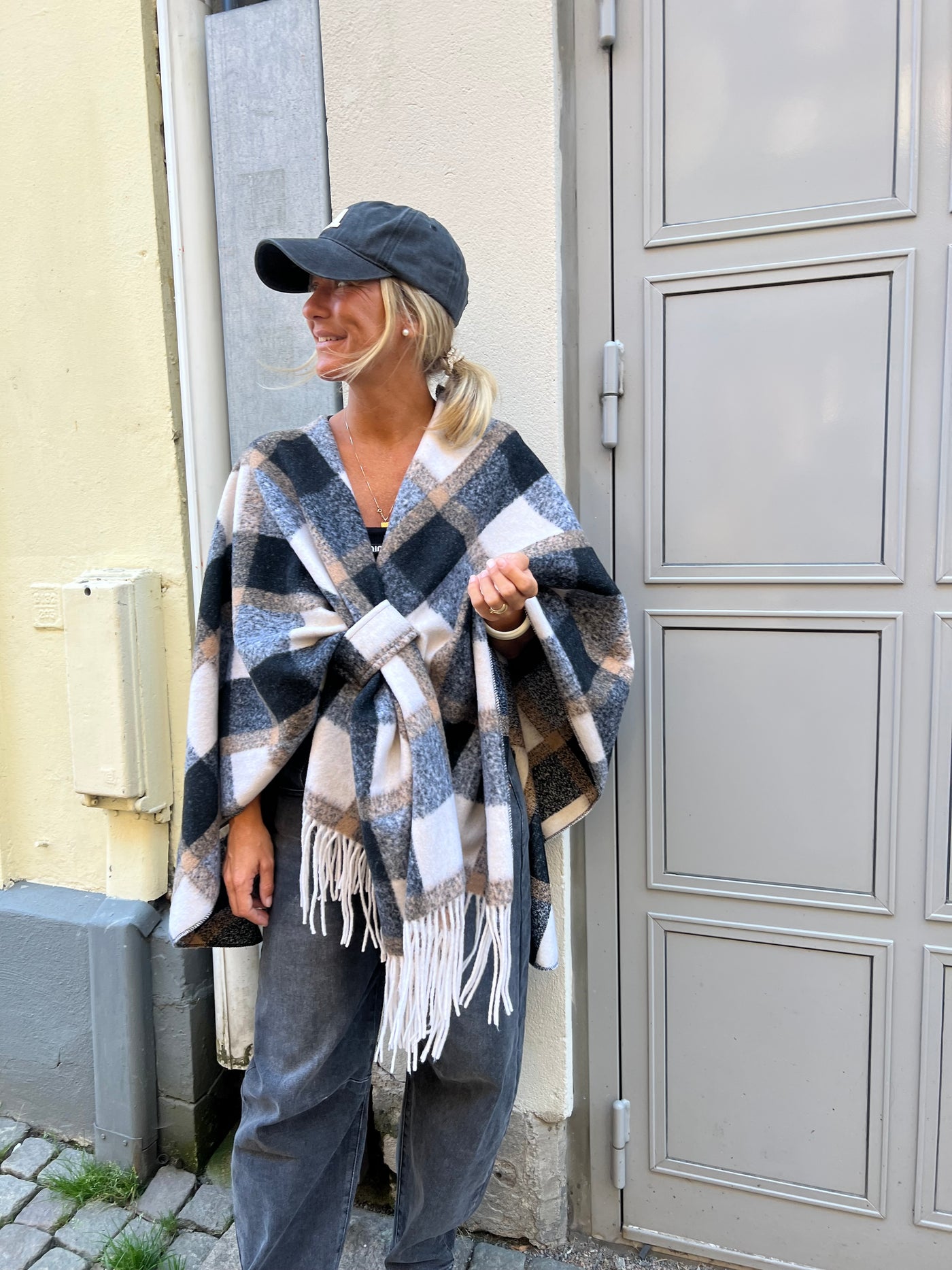 Goza rutig poncho