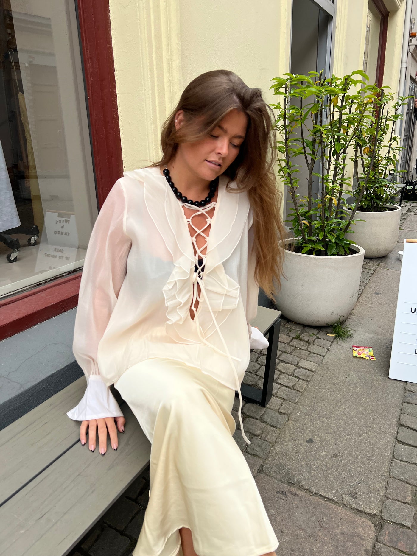 Paulina blouse offwhite