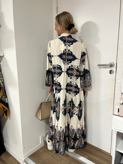 Paisley dress blue