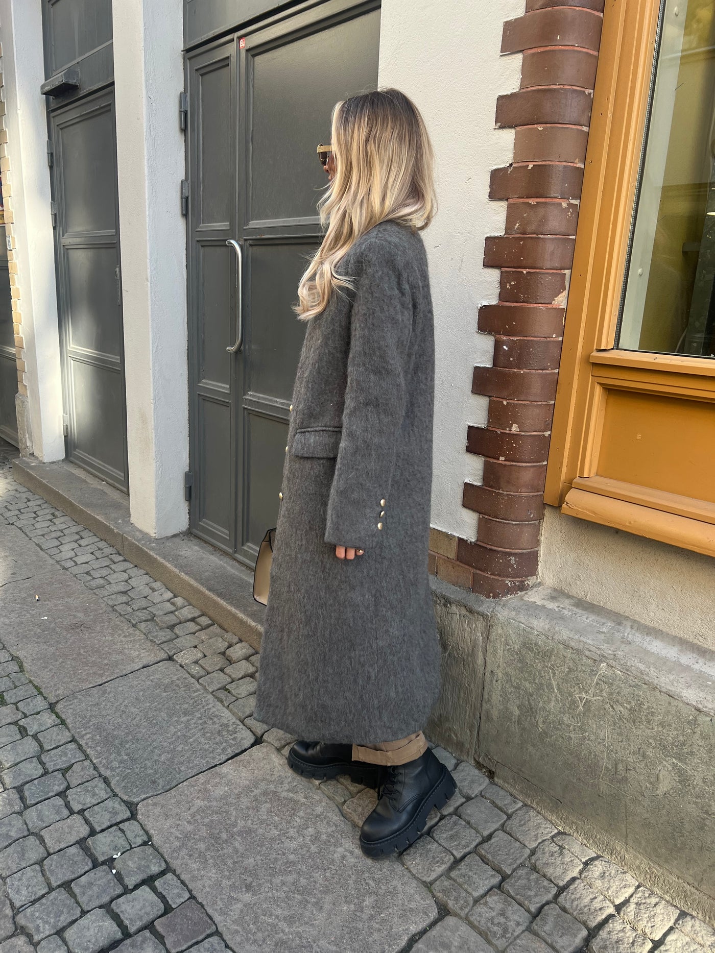 Jackie coat grey