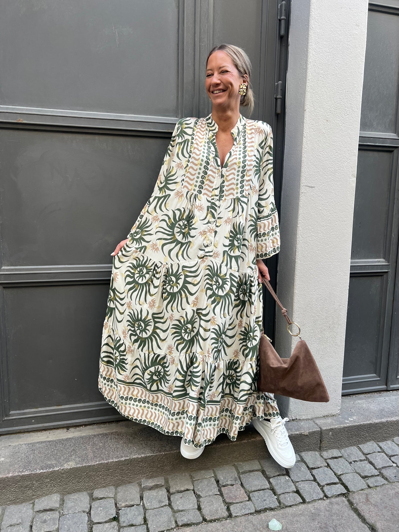 Fanny green med guldglitter